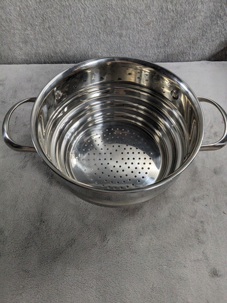 Stainless Steel Step Down Strainer 6" - 8" Diameter Double Handles
