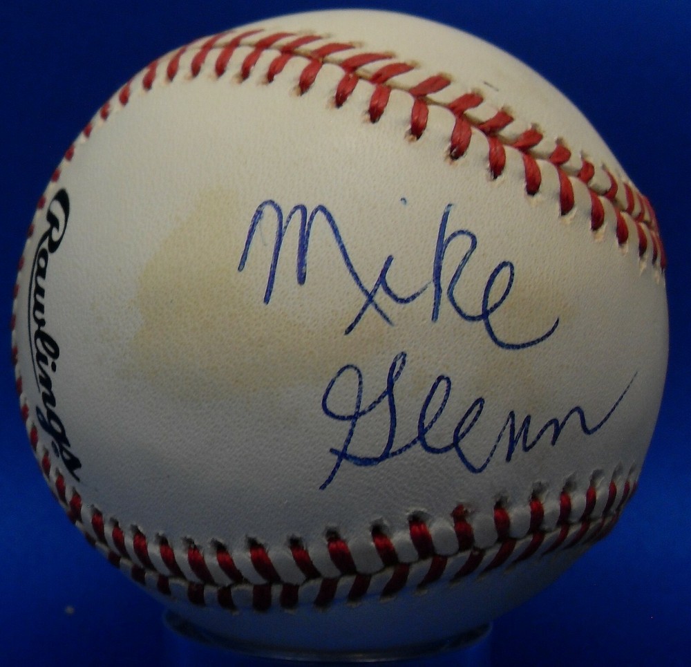 JSA Mike Glenn Autographed Signed AUTO MLB Leonard S. Coleman Baseball DBB 268