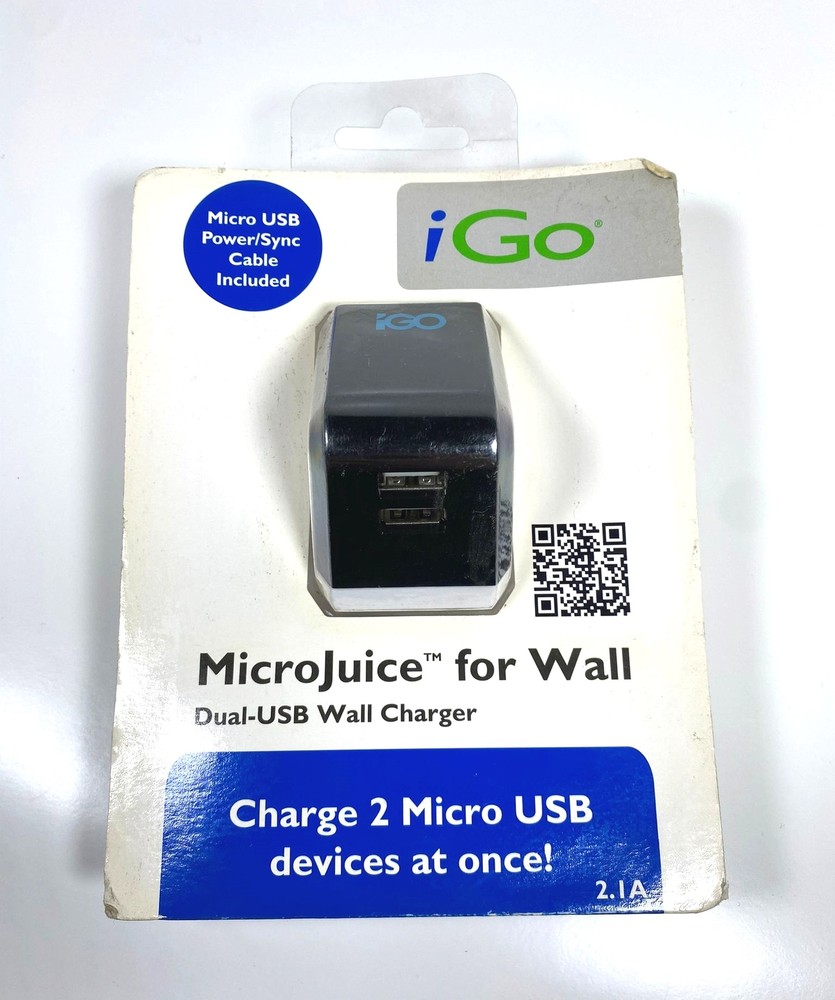 iGo MicroJuice Dual-USB 2.1A Universal Wall Charger