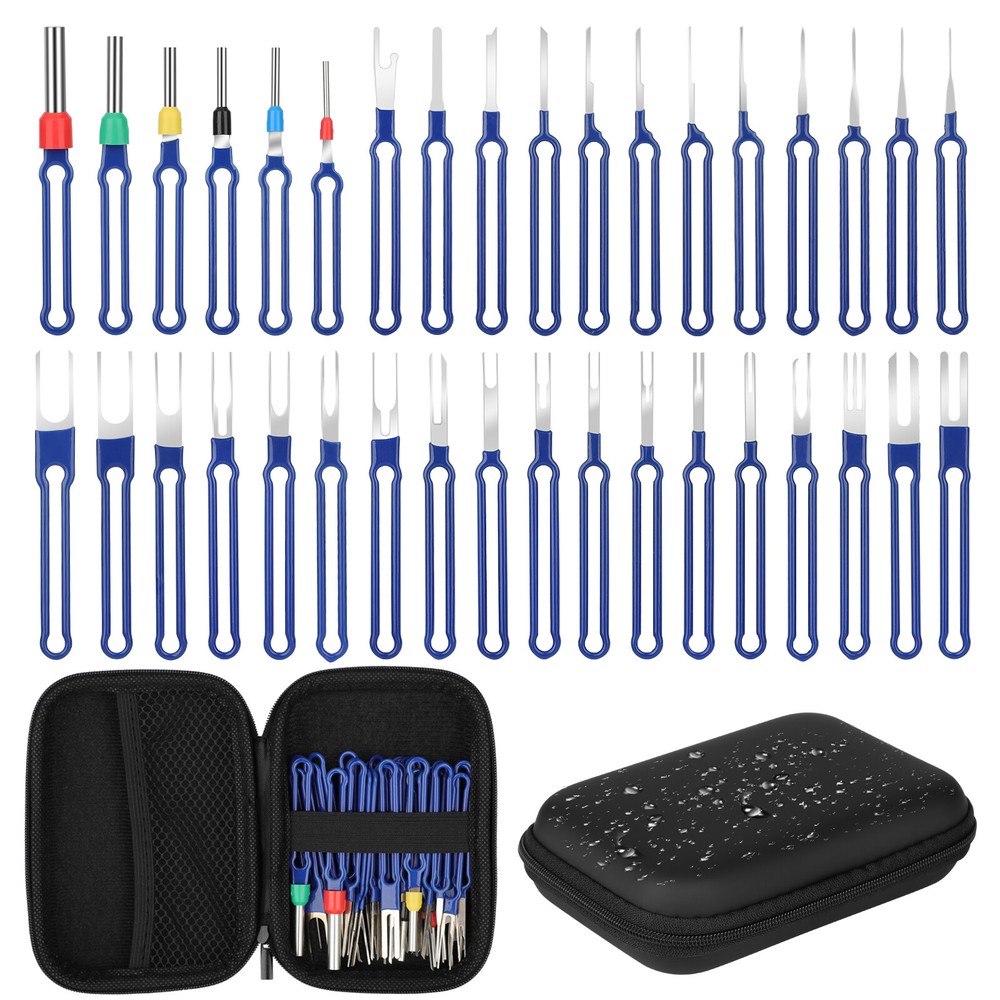 36PCS Pin Extractor Electrical Wire Connector Terminal Removal Ejector Tool Kit