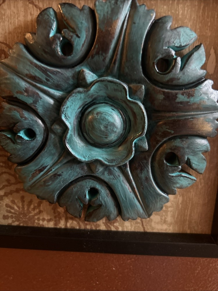 Framed Vintage Ceramic Art