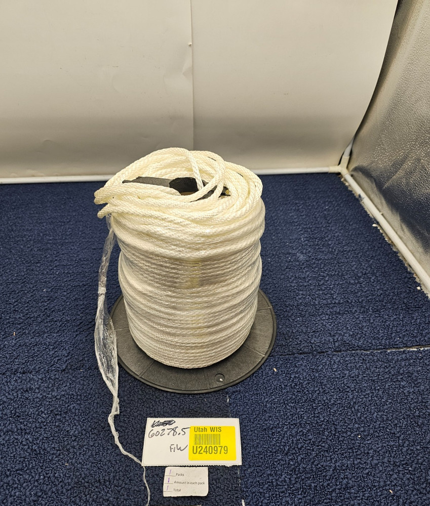 Grainger 12U275: 1/4" x 500 ft. Solid Braid Nylon General Purpose Utility Rope
