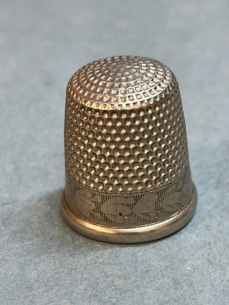 Vintage Sterling Silver Thimble 6.8g