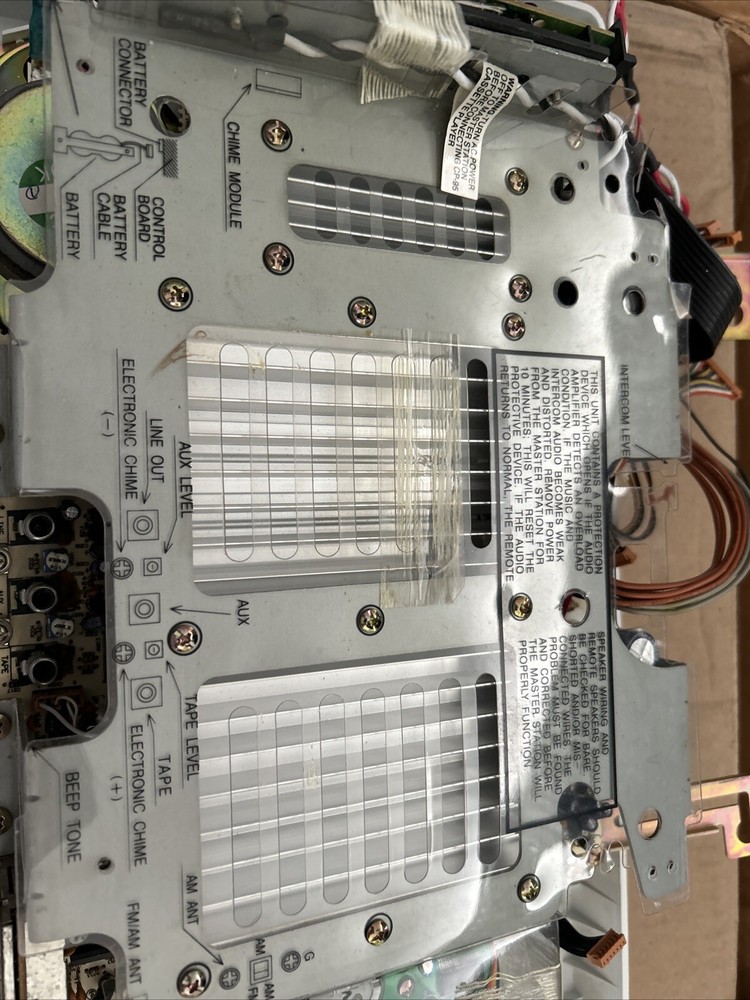 NuTone IM-4406WH Intercom Master Unit, AM/FM, CD player, off white