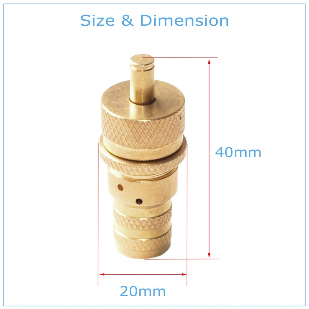 8Pcs Brass Tire Deflators Kit Adjustable Automatic Tyre Deflator 0-60PSI US