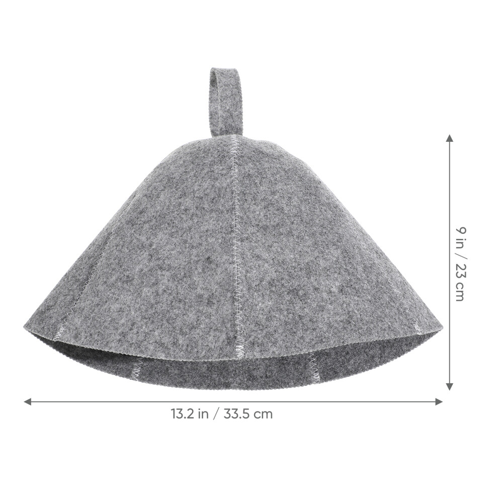 2PCS Felt Sauna Hat Thickened Comfortable Sauna Hat Bathing Hat Sauna Hat