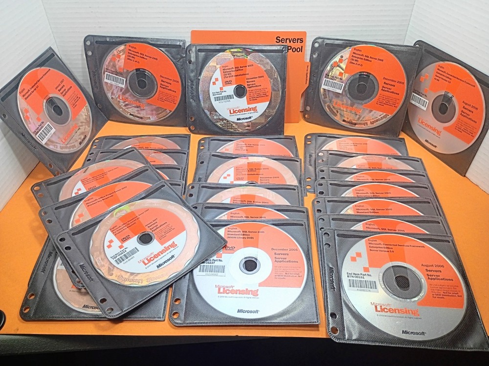 🔥 Used Microsoft licensing SQL Server Visual Studio Office Client Software CD