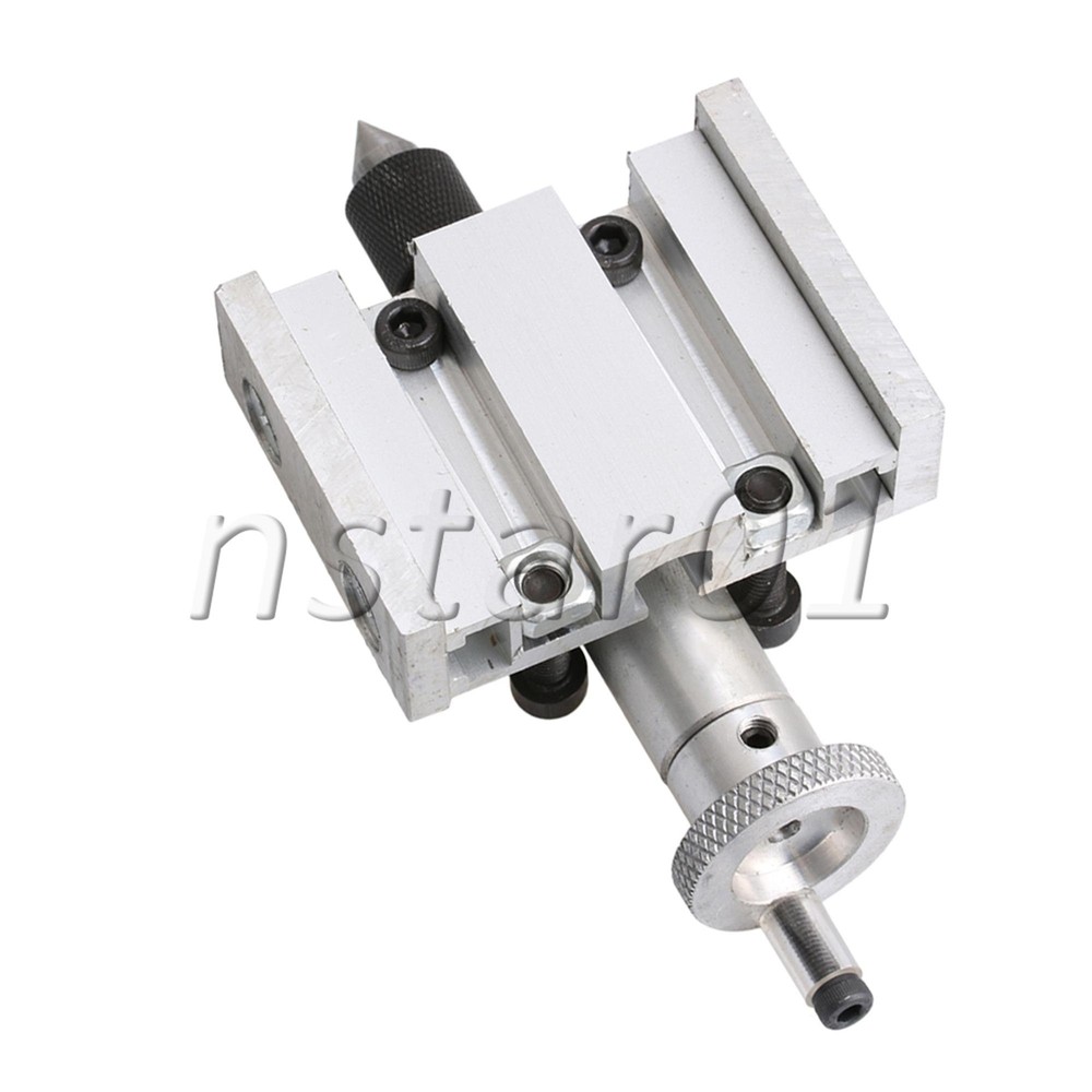 2x Lathe Machine Adjustable Tailstock Inrial Puncher Silver