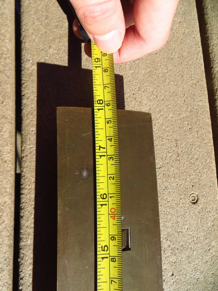 Nautical U.S. Navy Rolling Parallel Ruler Solid Bronze BU Ships 1942 WW2