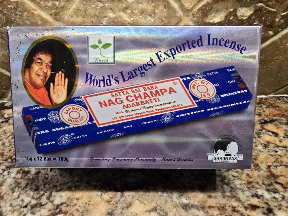 NAG CHAMPA INCENSE 12 BOXES SATYA SAI BABA