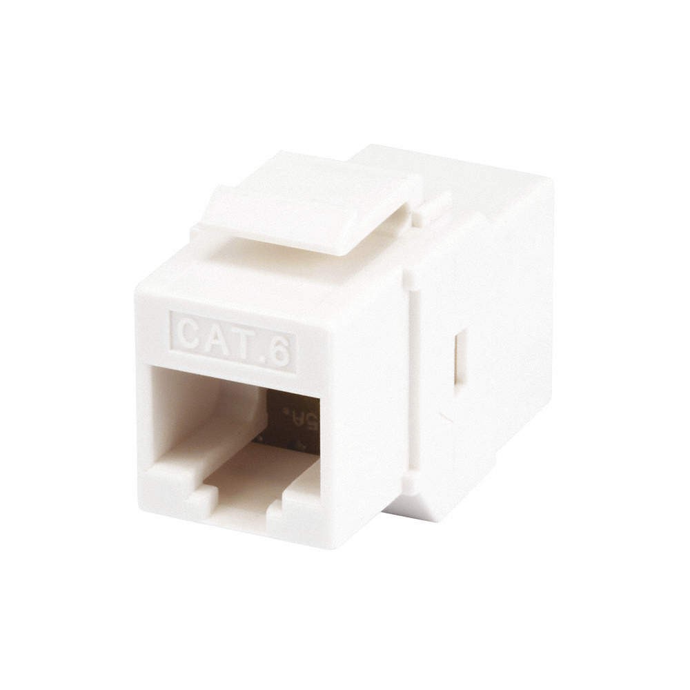 MONOPRICE 7303 Datacom Jack,Cat6,Coupler,White 13U646