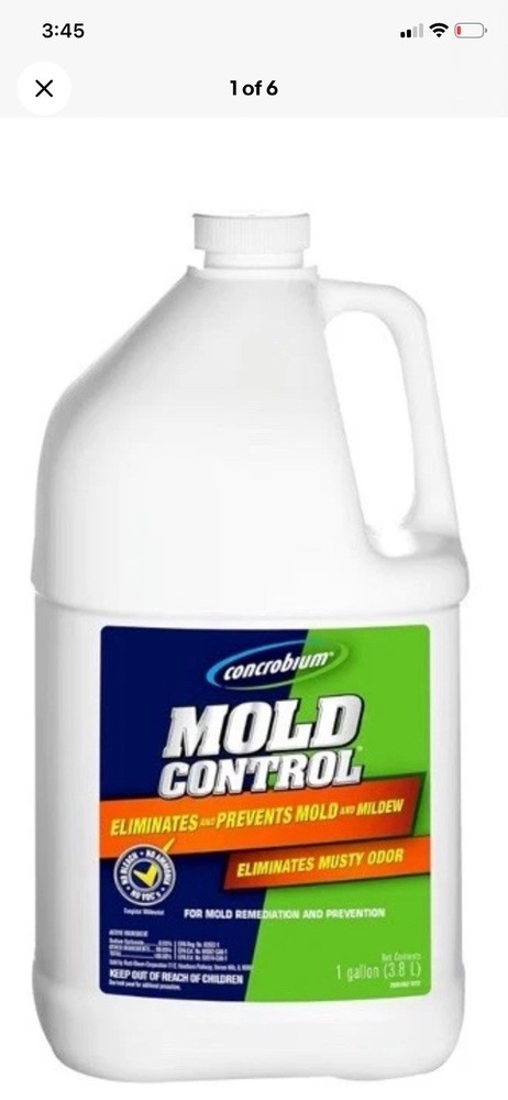 Concrobium Mold Control Liquid Unscented 1 Gallon EPA Registered Biodegradable