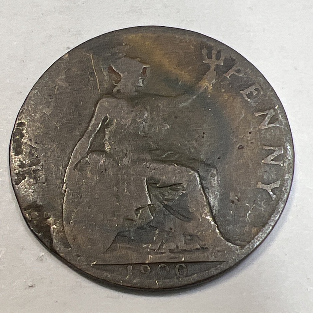 1900  British Half Penny - Free Shipping