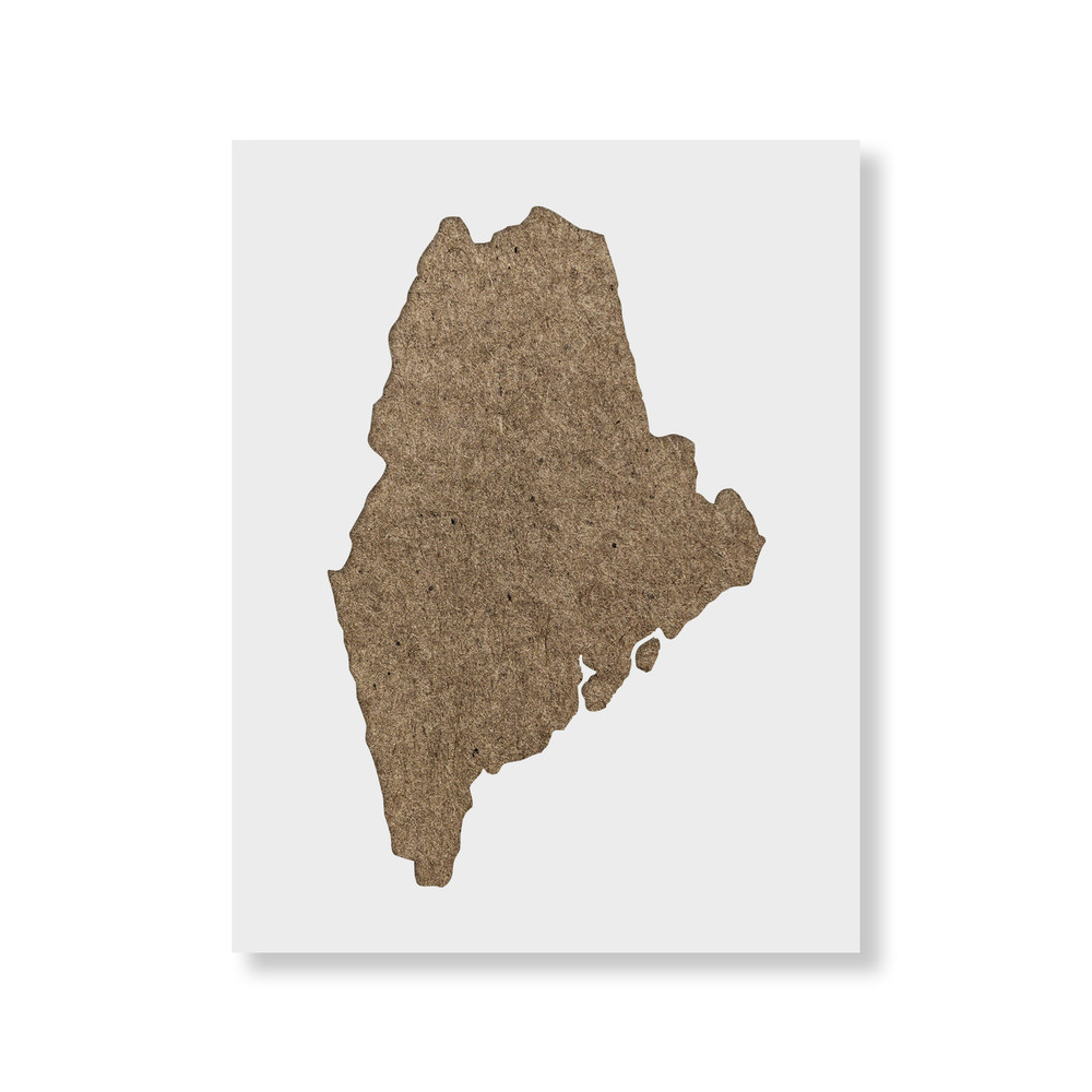 Maine State Stencil - Durable & Reusable Mylar Stencils
