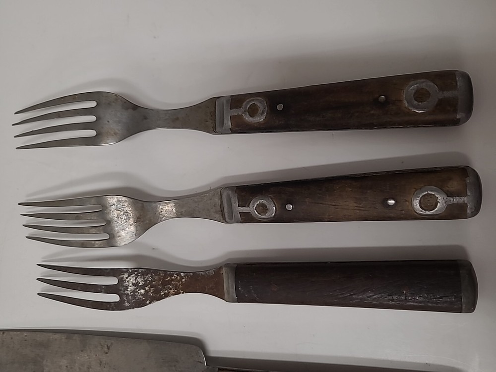 Primative Civil War era Silverware collection
