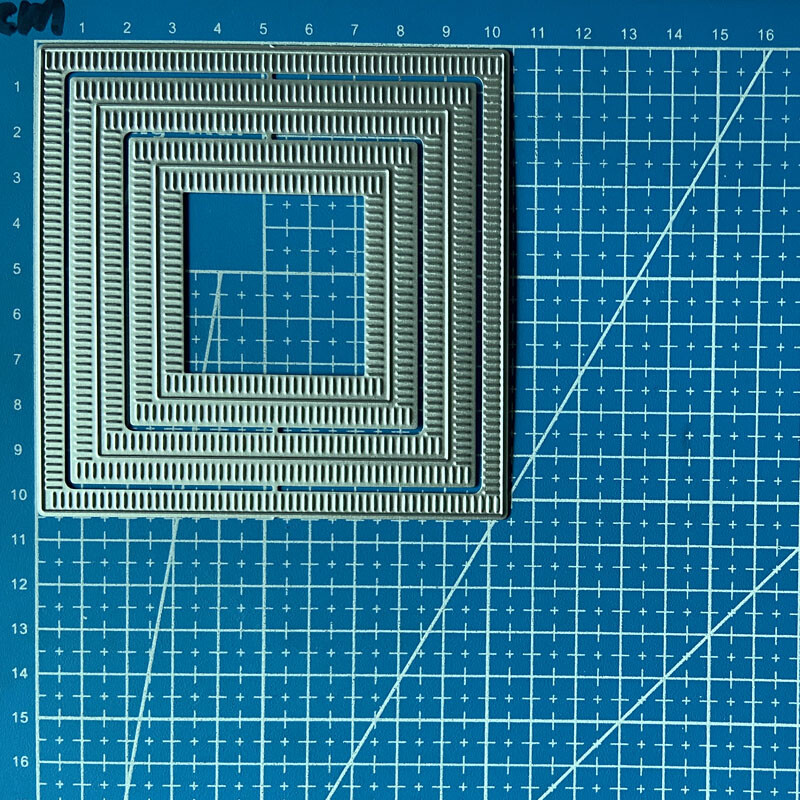 Edge Square Frame Border Metal Cutting Dies Scrapbooking Card Embossing Stencils