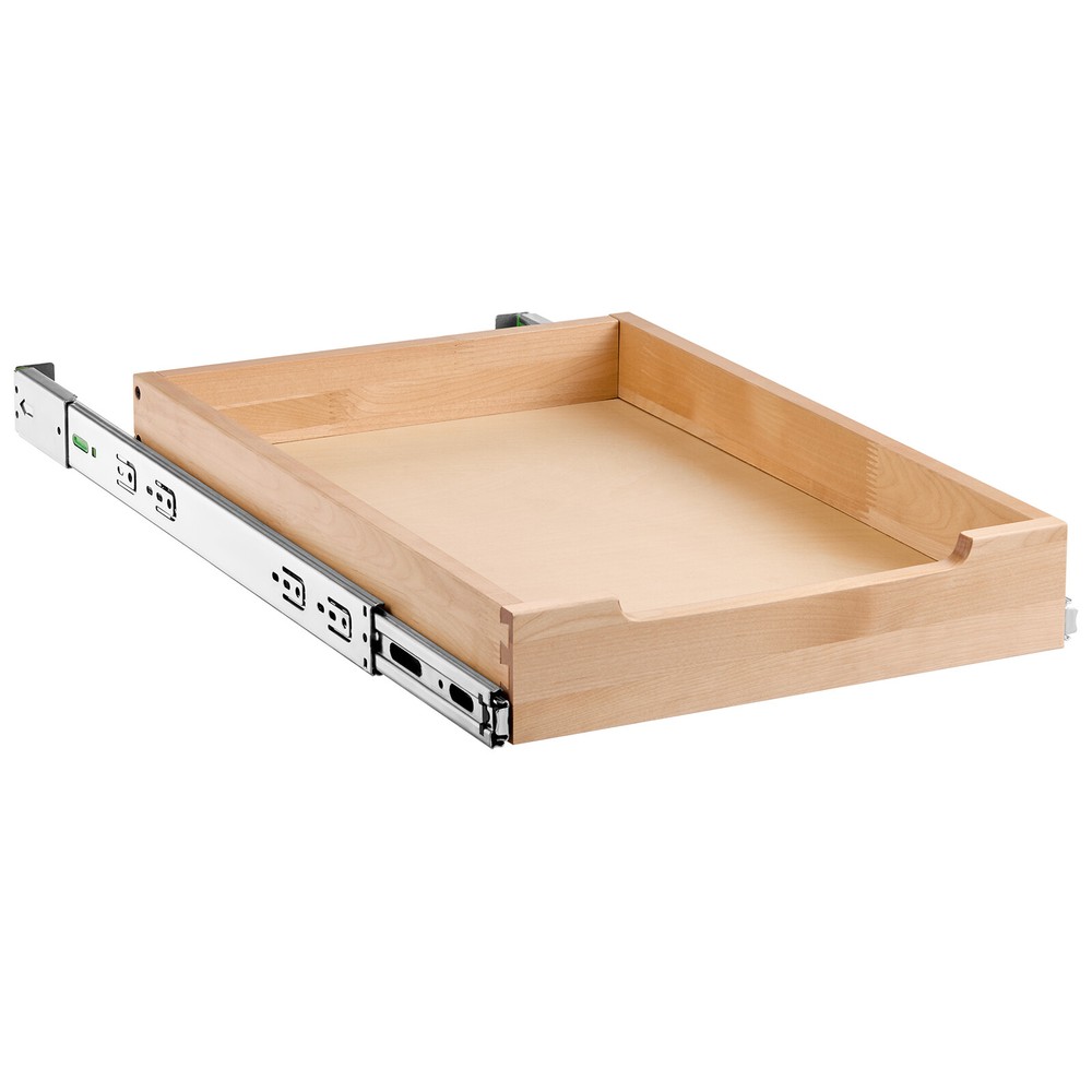 Kitchen Slide Out Cabinet Shelf 15"W x 22"D Pull Out Wood Drawer Storage