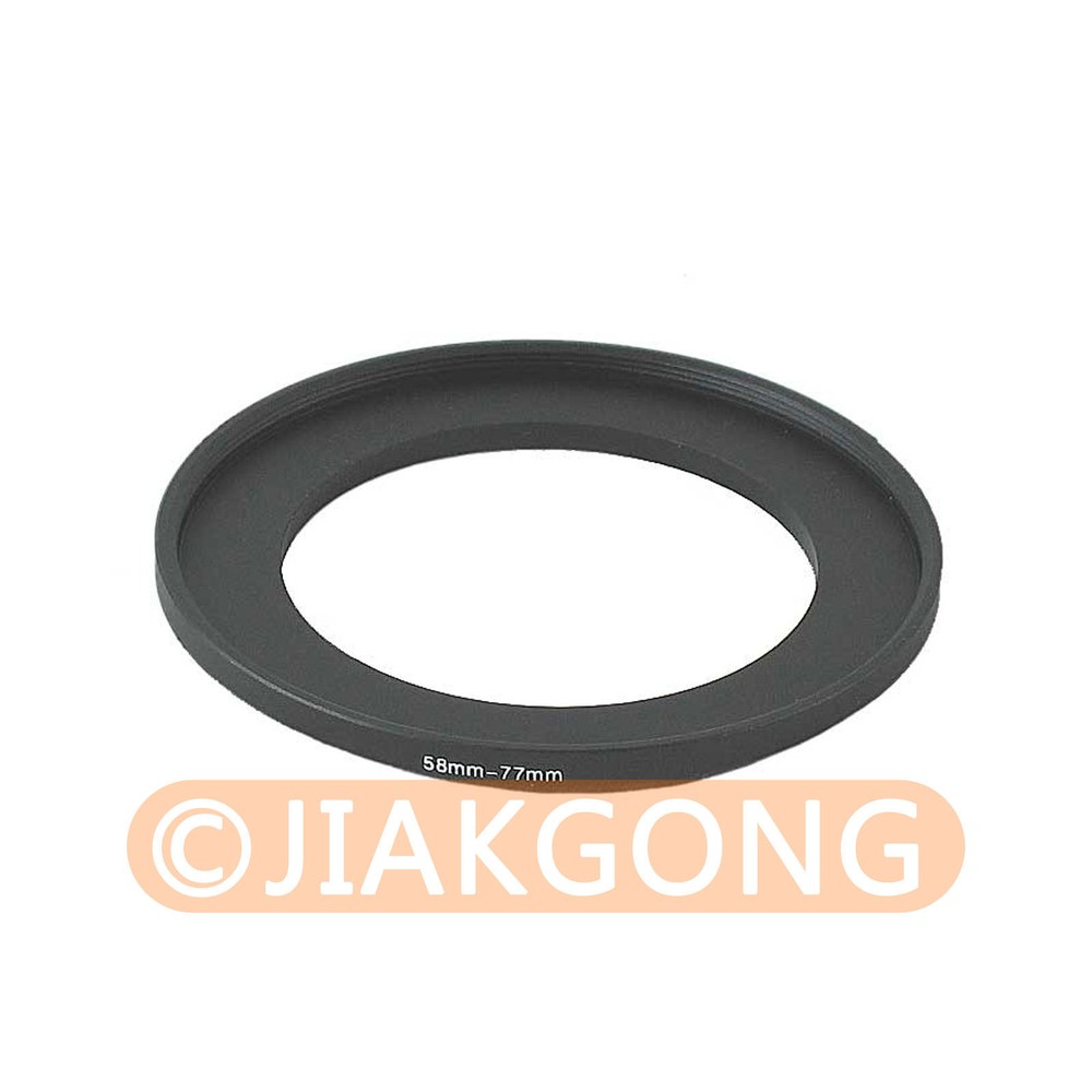 58mm-77mm 58-77 mm 58 to 77 Step Up Ring Filter Adapter