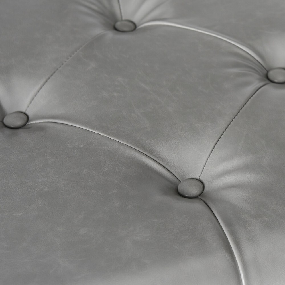 SAFAVIEH Marcella Bench | Grey / Chrome |