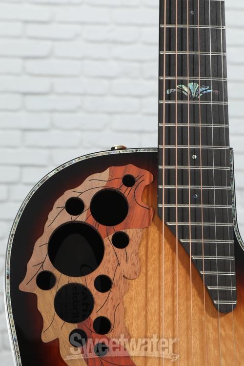 Ovation Celebrity Exotic Mid-depth E-Acoustic Guitar - Sunburst