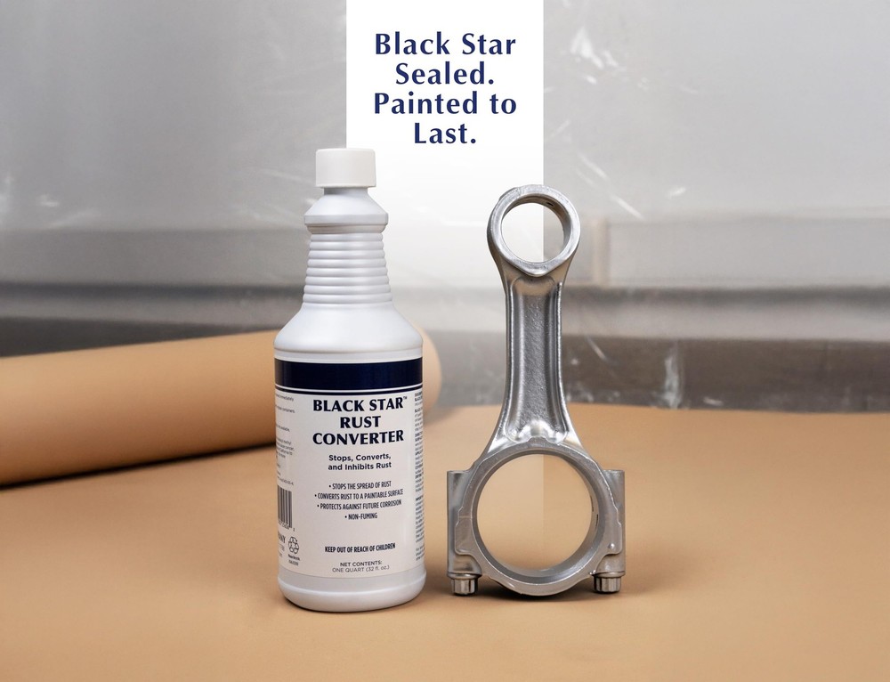 Rust Converter 1 Quart BLACK STAR Converts Steel Surface
