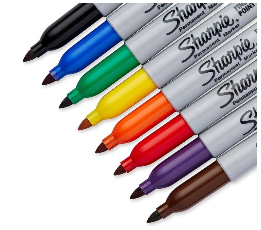 4 PACK SET! Sharpie Permanent Markers, 8 Count, Fine Point, Assorted Colors