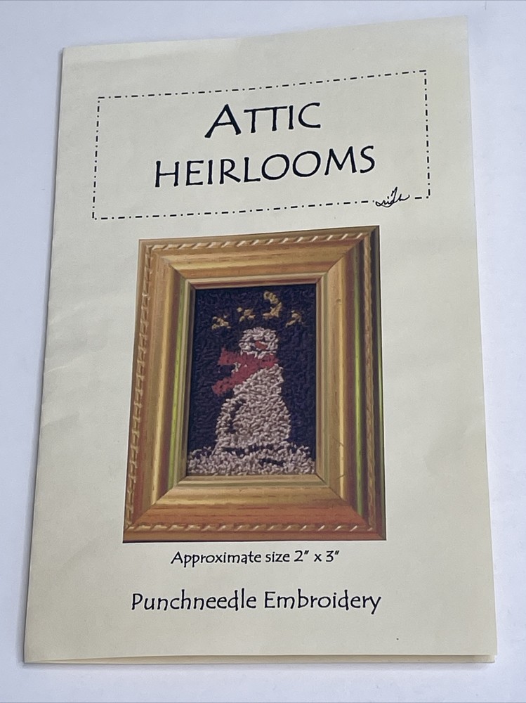 Attic Heirlooms Snowman Punchneedle Embroidery PSE106
