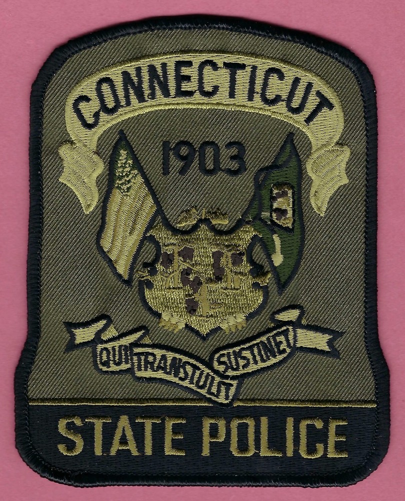 CONNECTICUT STATE POLICE TACTICAL PATCH GREEN