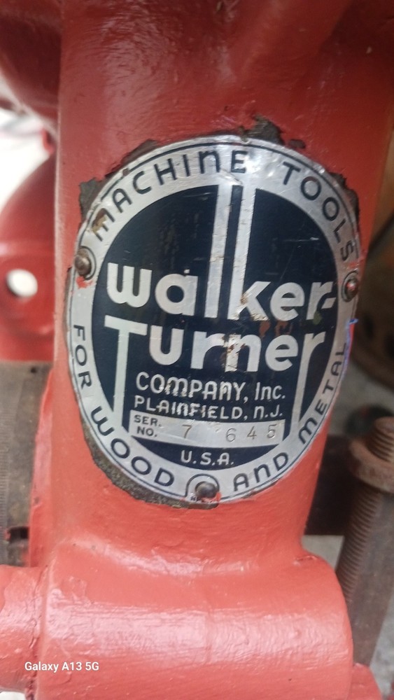 walker turner radial arm drill press head