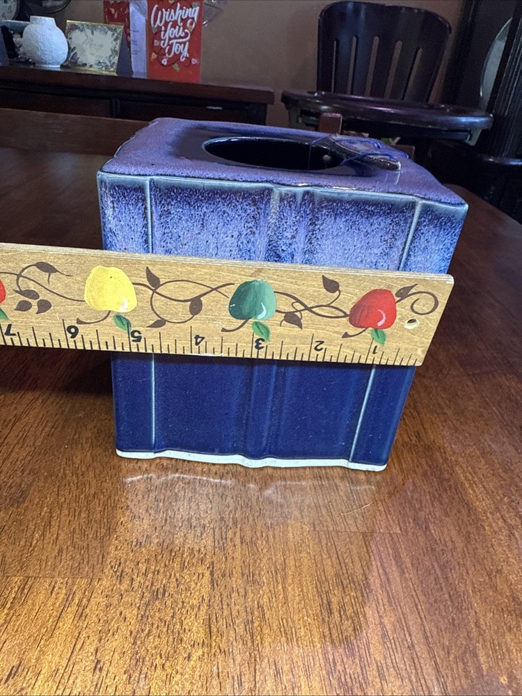 Handmade Studio Art Ceramic Tissue Box Cover