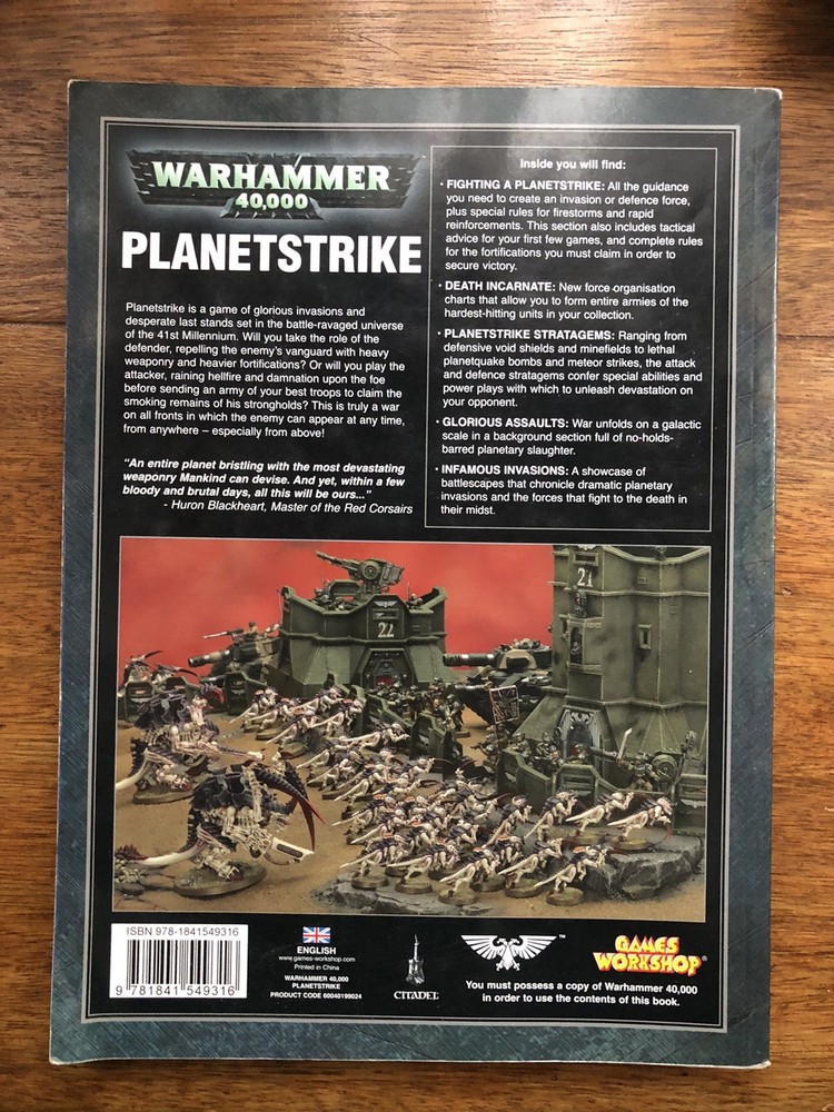 Warhammer 40,000 Planet Strike Expansion Book
