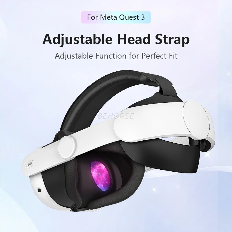 Adjustable Head Strap for Meta Quest 3/3S VR Elite Comfort Headset Accessory