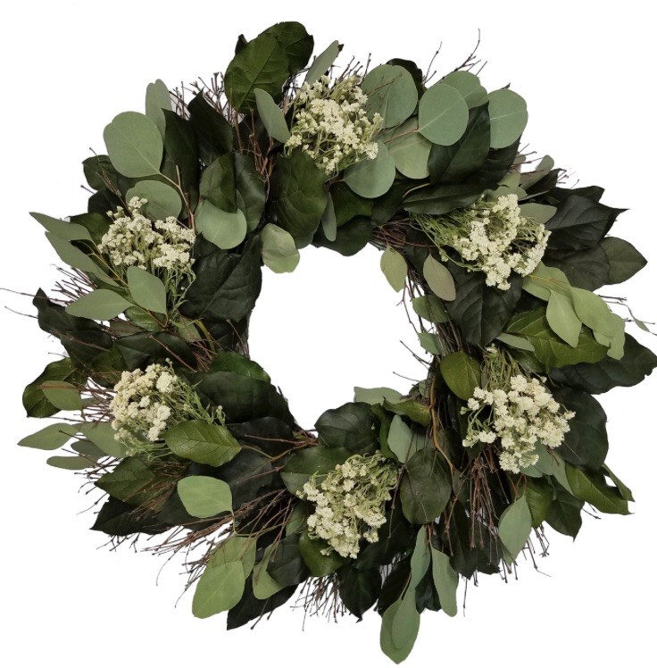 Elysian Fields Eucalyptus Wreath  30”