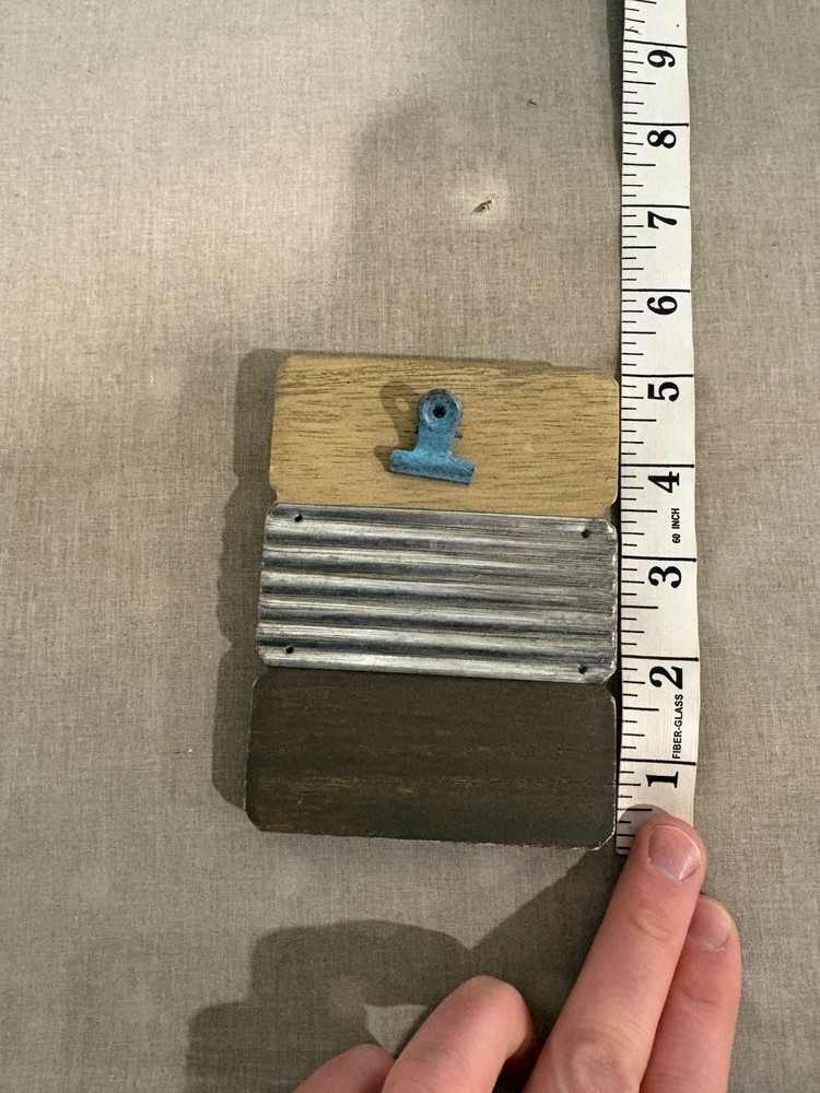 Rustic Tabletop Menu Holder & Bill Presenter - Industrial Mini Clipboard Stand