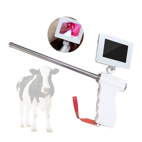 Visual Artificial Insemination Gun Cow Insemination Kit 360° Adjustable Screen