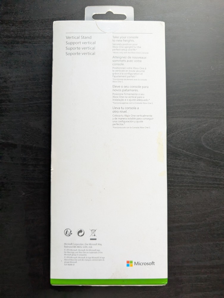 Xbox One S Vertical Stand Microsoft Black - Open Box
