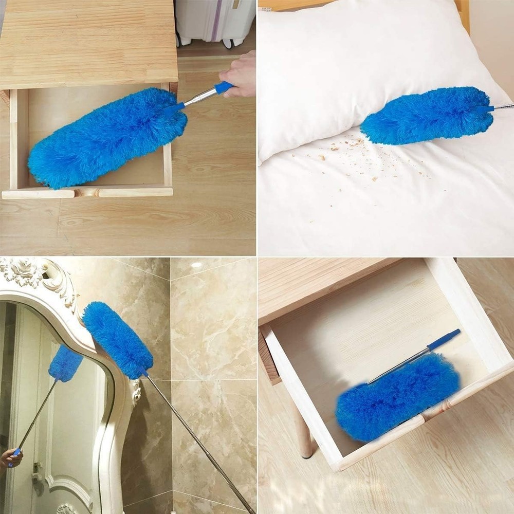 Microfiber Feather Duster Extendable Duster W/ 100 inches Extra Long Pole