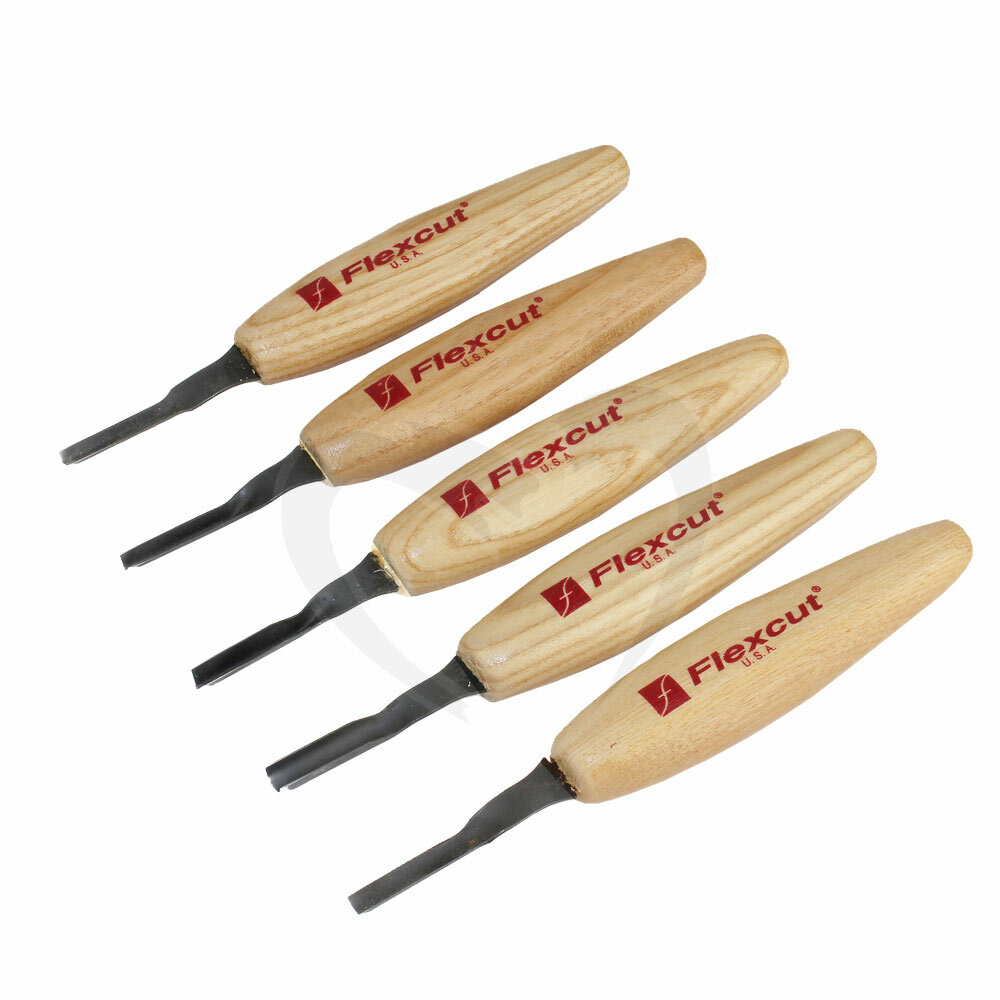 Flexcut Micro Mixed Profile 5 pc Set - 4mm (MT940)