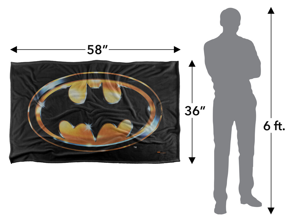 Batman 1989 Logo Silky Touch Super Soft Throw Blanket