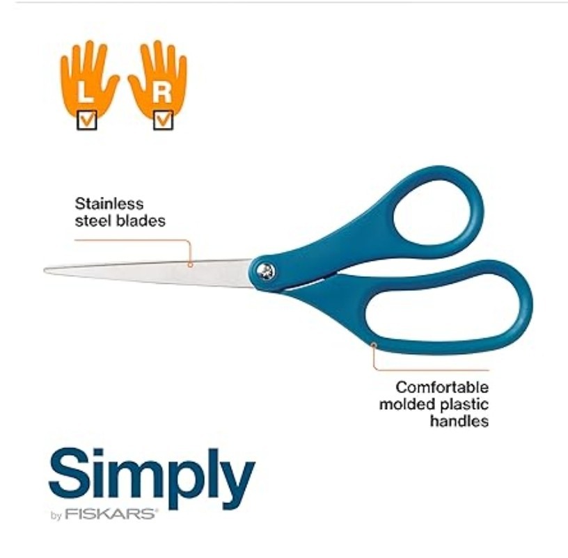 Fiskars 2-Pack 8" All Purpose Scissors