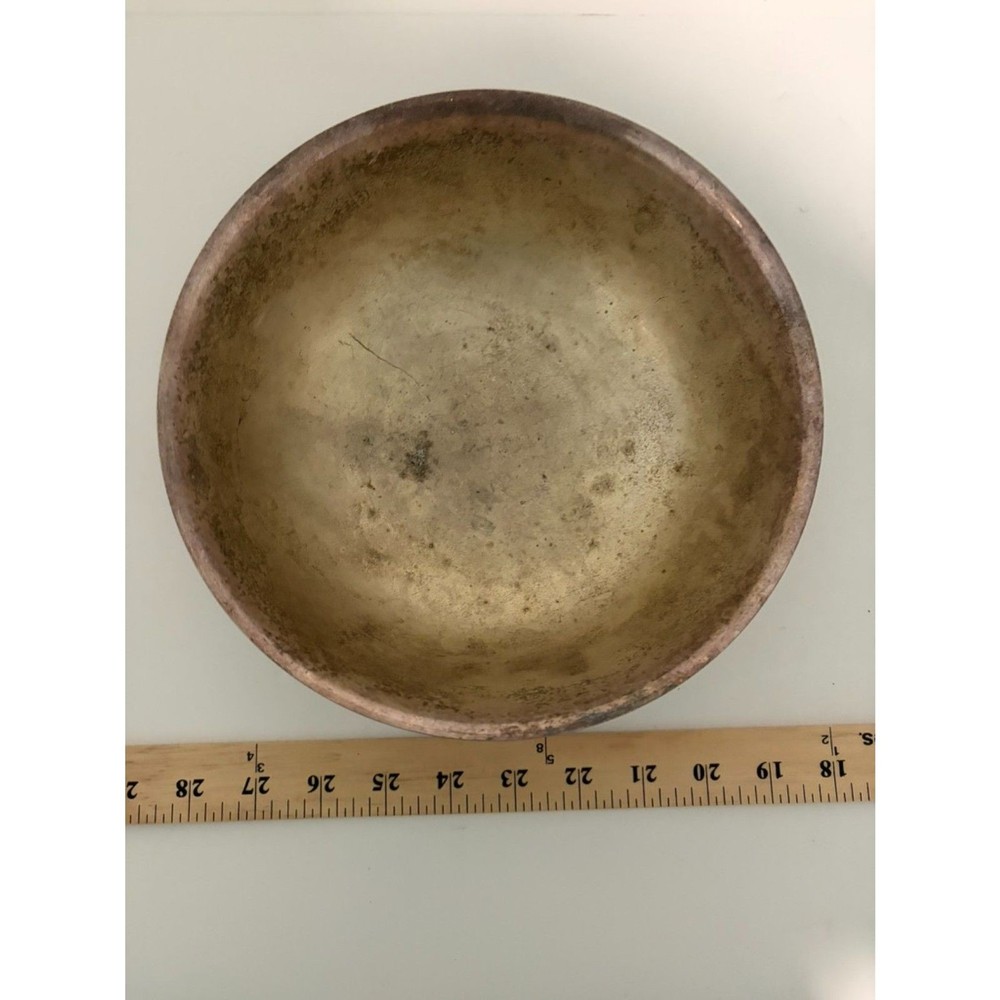 Unknown silversmith service award bowl with serial number Unknown silver content