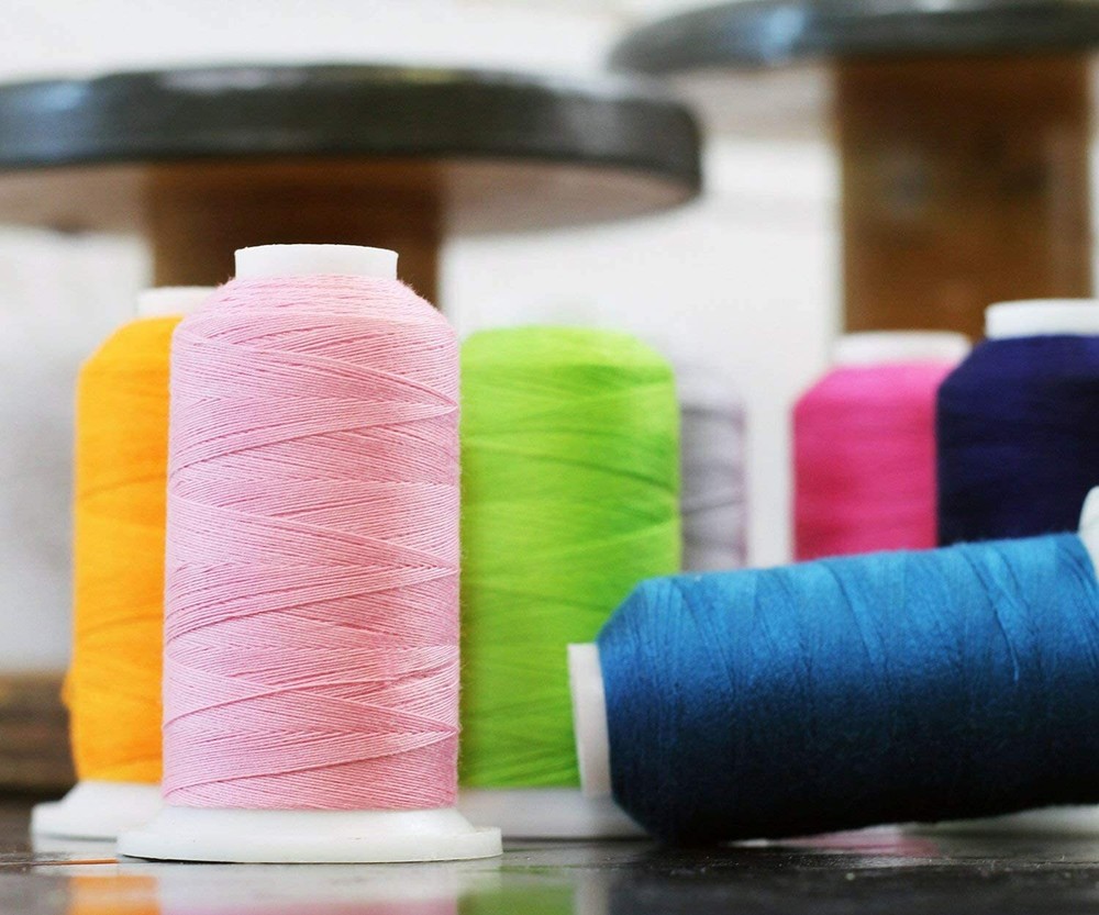 NEON COLORS POLYESTER SEWING THREAD 600M SPOOL 50/3 - THREADART