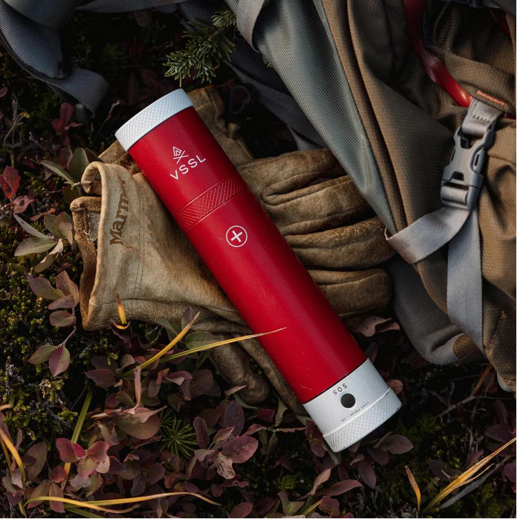 VSSL First Aid Stash w/ Light and Compass Integrated LED 4 various sized storage