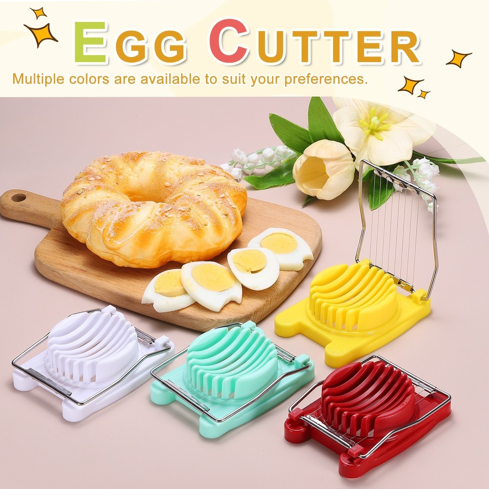 Egg Slicer for Hard Boiled Eggs, Rose Red