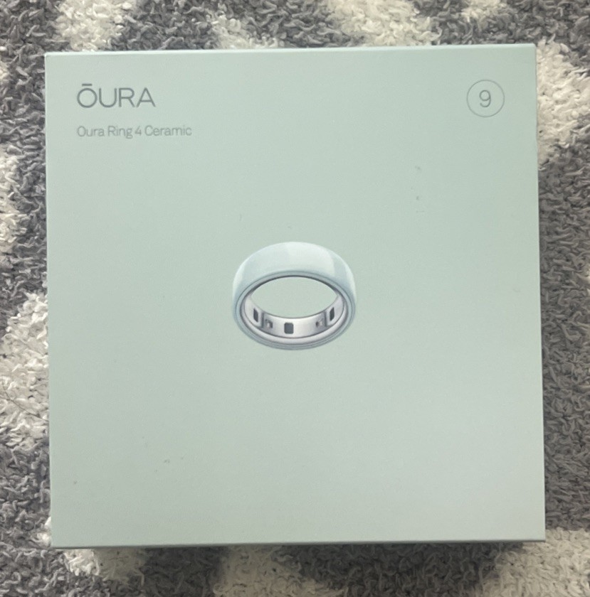 OURA Ring GEN 4 Ceramic Tide Smart Ring Size 9 - New/Sealed!
