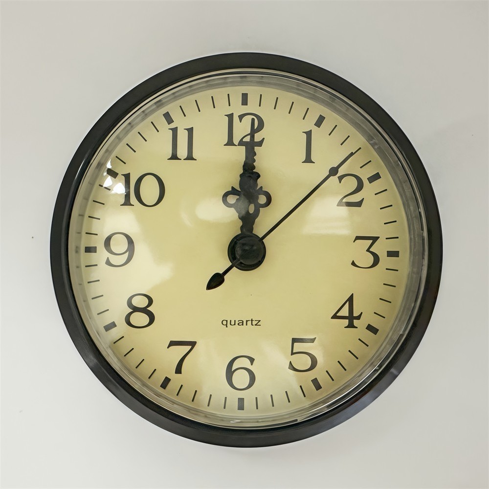 Silent Movement Quartz Clock Insert with Arabic Numbers for DIY Crafting