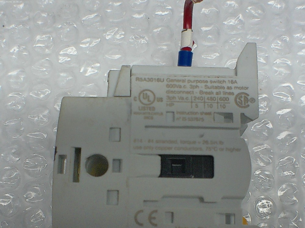 EATON R5A3016U DISCONNECT SWITCH UNMP