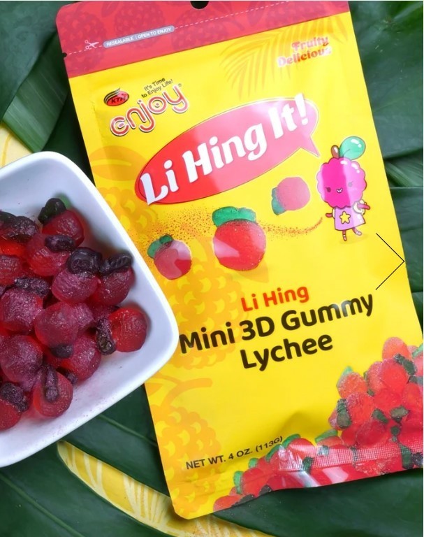 ENJOY Li Hing Mini 3D Gummy Lychee (4oz) 2 Bag