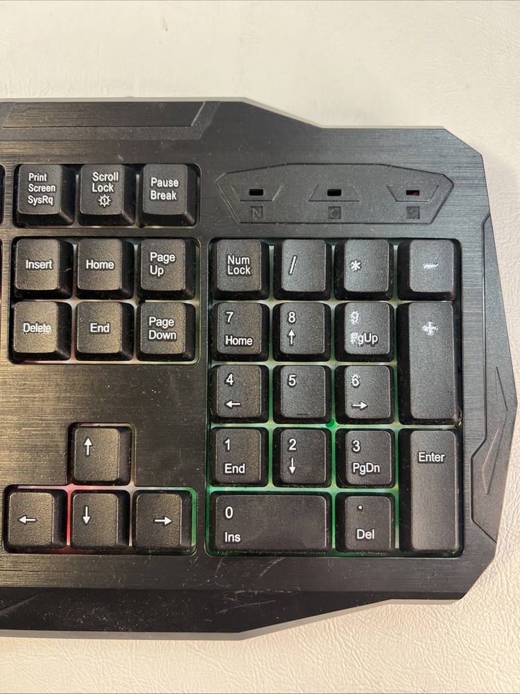 PBX Backlit Pro Gaming Keyboard - Full-Sized & Ergonomic with LED RGB Backlight