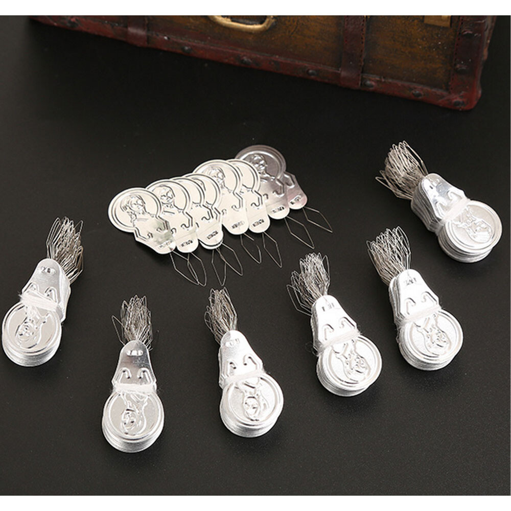 100x Metal Wire Needle Threader Hand Sewing Stitch Insertion Tool 1.7" HOT